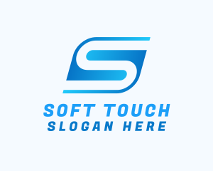 Digital Tech Letter S logo design