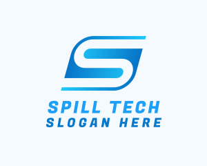 Digital Tech Letter S logo design