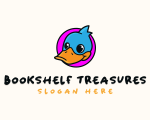 Cute Cartoon Duck logo