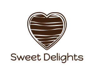 Sweet Chocolate Heart logo