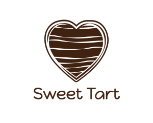 Sweet Chocolate Heart logo design