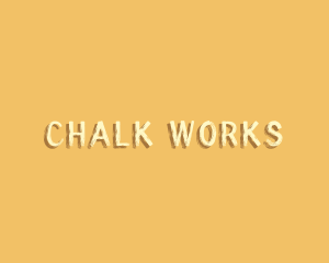 Retro Grunge Chalk logo design