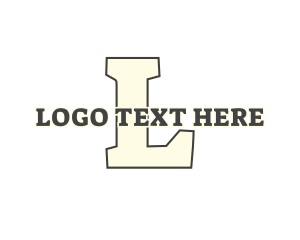Serif - Bold Serif Varsity logo design