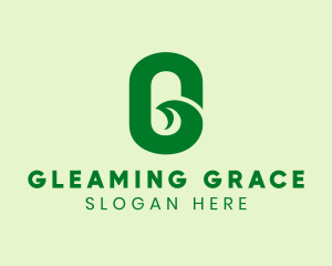 Green Natural Letter G  logo design