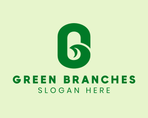 Green Natural Letter G  logo design