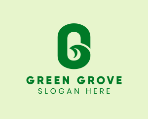 Green Natural Letter G  logo design