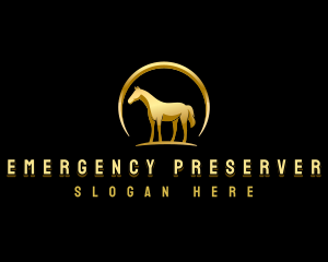 Horse Equestrian Stallion logo design