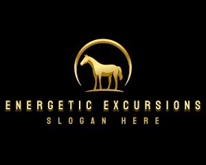 Horse Equestrian Stallion logo design