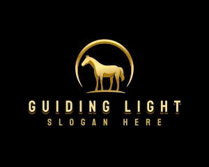 Horse Equestrian Stallion logo design