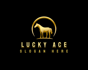 Horse Equestrian Stallion logo design