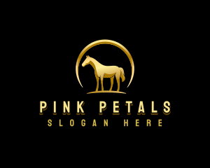 Horse Equestrian Stallion logo design