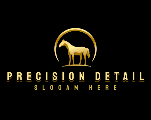 Horse Equestrian Stallion logo design