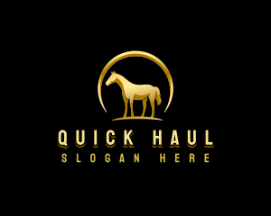 Horse Equestrian Stallion logo design