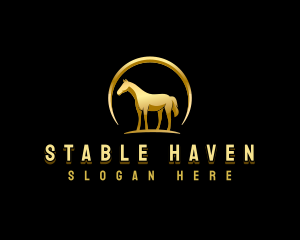 Horse Equestrian Stallion logo