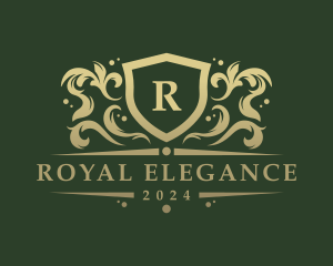 Elegant Ornate Shield logo design