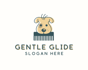 Dog Grooming Comb logo design