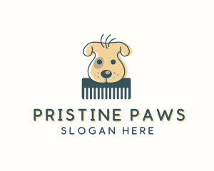 Dog Grooming Comb logo