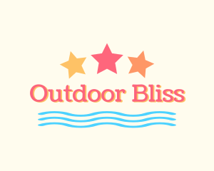 Summer Beach Coast Stars logo design