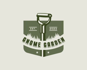 Shovel Planting Gardening logo design