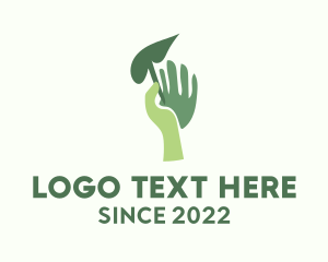 Hand Plant Nature  logo