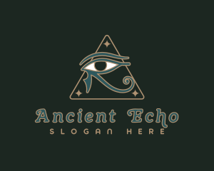 Horus Eye Hieroglyph logo design