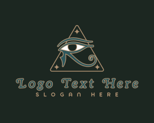 Historic - Horus Eye Hieroglyph logo design
