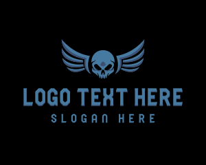 Military Skull Wings logo