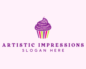 Sweet Cupcake Muffin  logo design