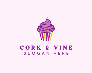 Sweet Cupcake Muffin  logo design