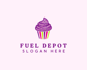 Sweet Cupcake Muffin  logo design