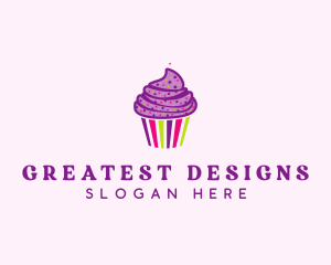 Sweet Cupcake Muffin  logo design