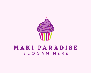 Sweet Cupcake Muffin  logo design