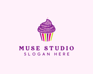 Sweet Cupcake Muffin  logo design