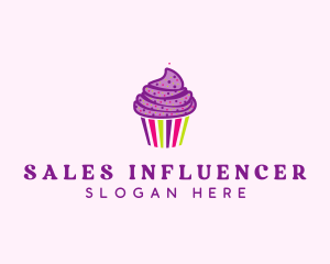 Sweet Cupcake Muffin  logo design