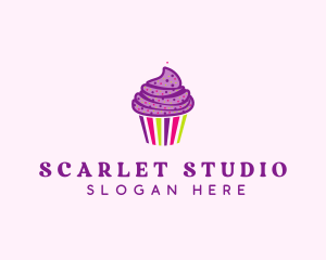 Sweet Cupcake Muffin  logo design