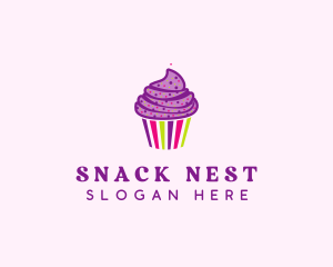 Sweet Cupcake Muffin  logo design