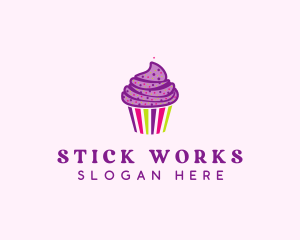 Sweet Cupcake Muffin  logo design