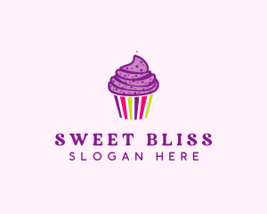 Sweet Cupcake Muffin  logo design