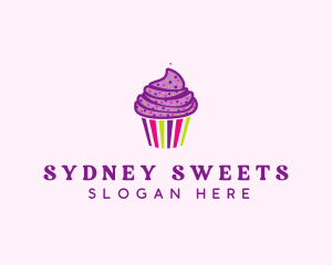 Sweet Cupcake Muffin  logo design