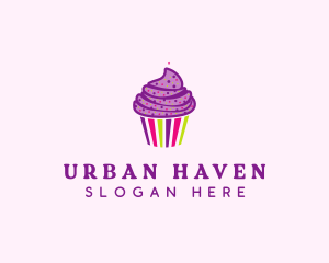 Sweet Cupcake Muffin  logo design