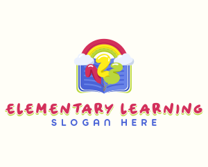 Kindergarten Math Learning logo design