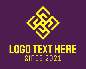 Gold Outline Textile  logo