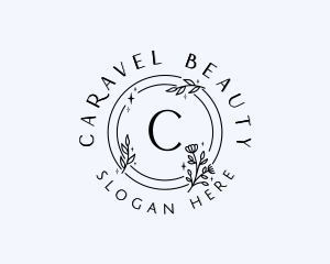 Natural Flower Cosmetics  logo design