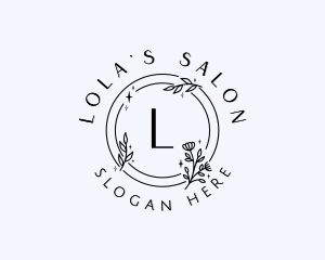 Natural Flower Cosmetics  logo design