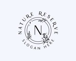 Natural Flower Cosmetics  logo design