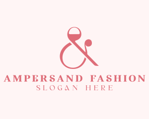 Upscale Ampersand Type logo design