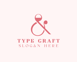 Upscale Ampersand Type logo design