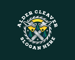 Logging Chainsaw Lumberjack logo