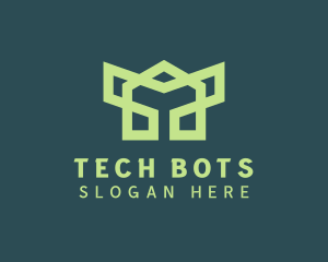 Green Robotic Symbol logo