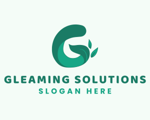 Herbal Leaf Letter G logo design